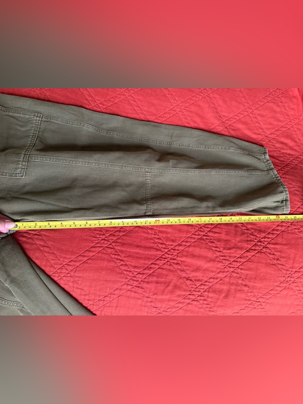 Universal Thread Olive Green Utility High-Waist Barrel Pants - Picture 8 of 12